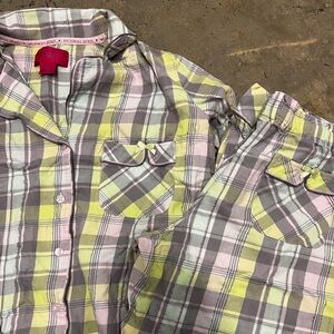 Plaid Victoria’s Secret pajama set size small